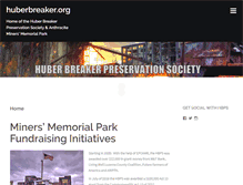 Tablet Screenshot of huberbreaker.org